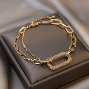 GOLD  layering bracelet